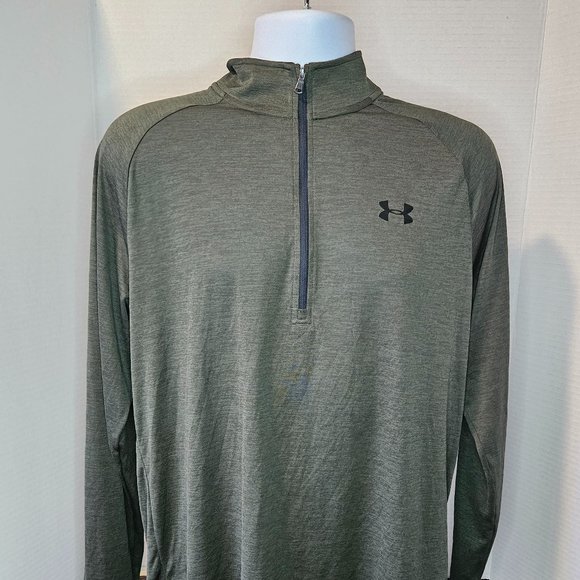 Under Armour Other - Under Armour Long Sleeve 1/2 Zip Warm Weather Gear, Green, Large